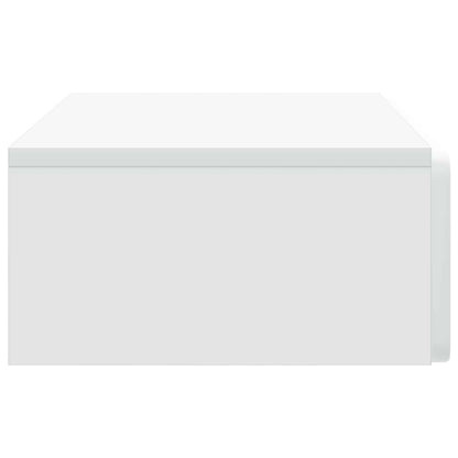 Wall-Mounted Side Table Wall-mounted White 87.5 x 34.5 x 17 cm