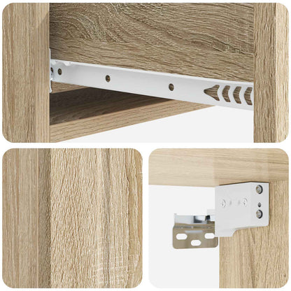 Wall-Mounted Side Table Sonoma Oak 87.5 x 34.5 x 17 cm