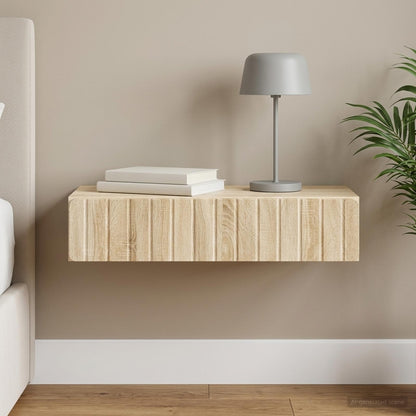 Wall-Mounted Side Table Sonoma Oak 87.5 x 34.5 x 17 cm