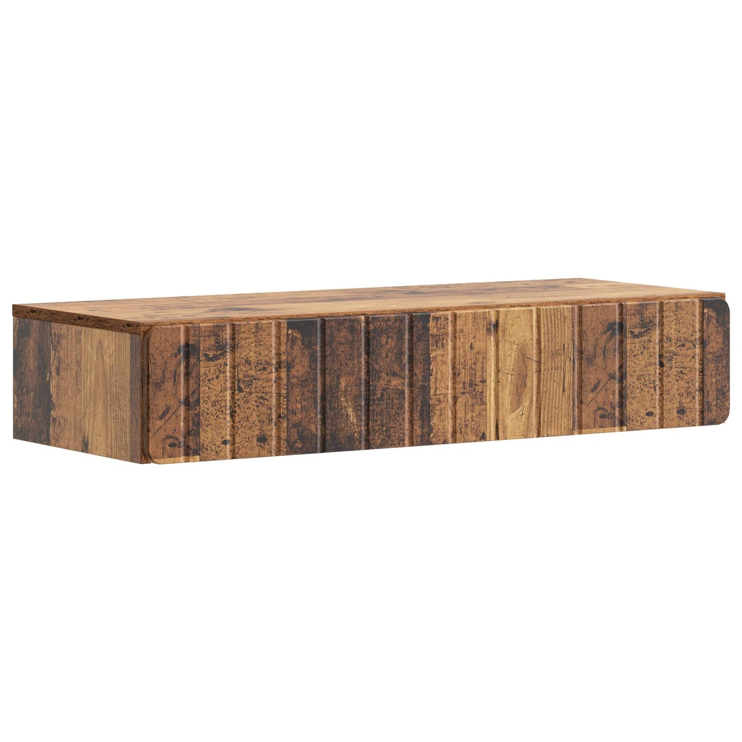 Wall-Mounted Side Table Old Wood 87.5 x 34.5 x 17 cm