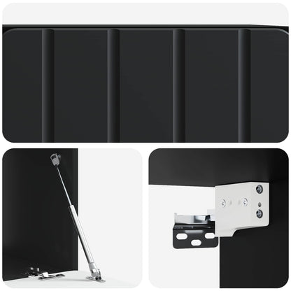 Wall-Mounted TV Cabinet 59.5 x 41 x 30 cm Black Engineered Wood