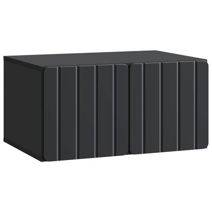 Wall-Mounted TV Cabinet 59.5 x 41 x 30 cm Black Engineered Wood