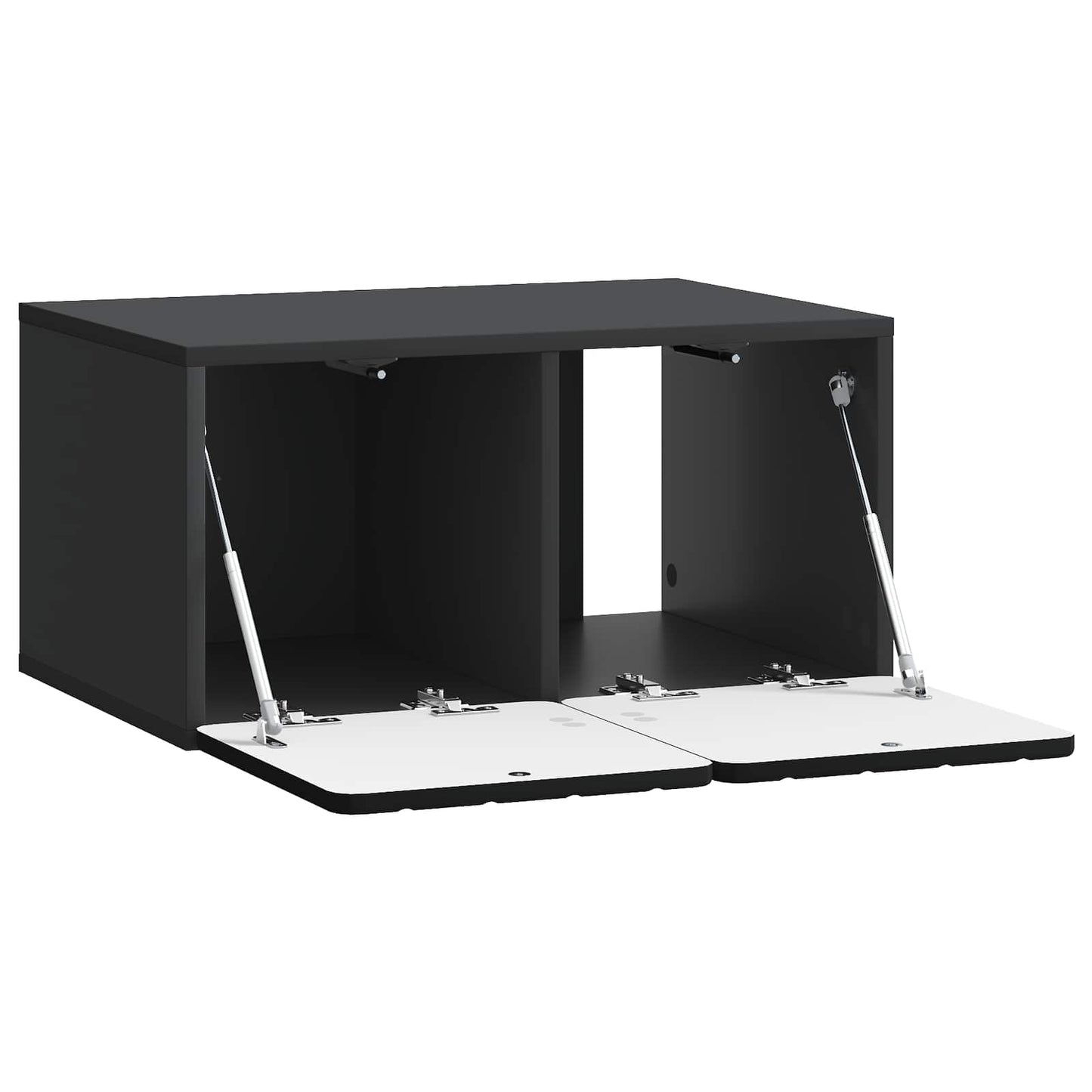 Wall-Mounted TV Cabinet 59.5 x 41 x 30 cm Black Engineered Wood