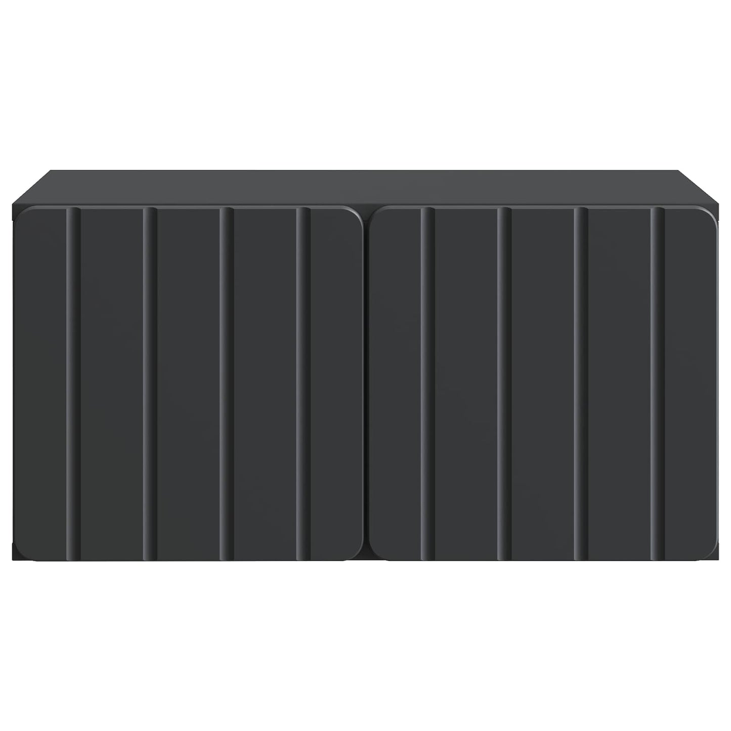 Wall-Mounted TV Cabinet 59.5 x 41 x 30 cm Black Engineered Wood