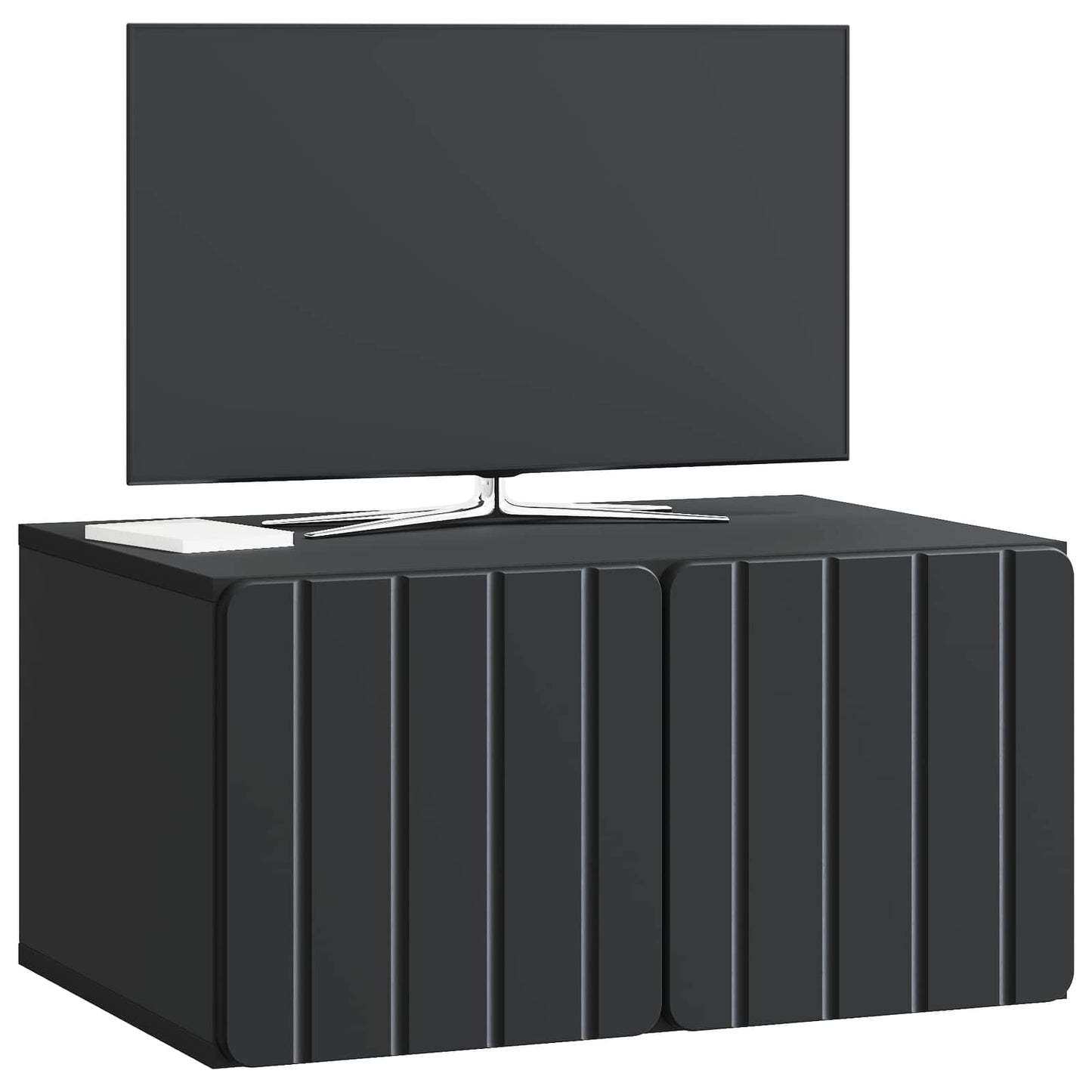 Wall-Mounted TV Cabinet 59.5 x 41 x 30 cm Black Engineered Wood