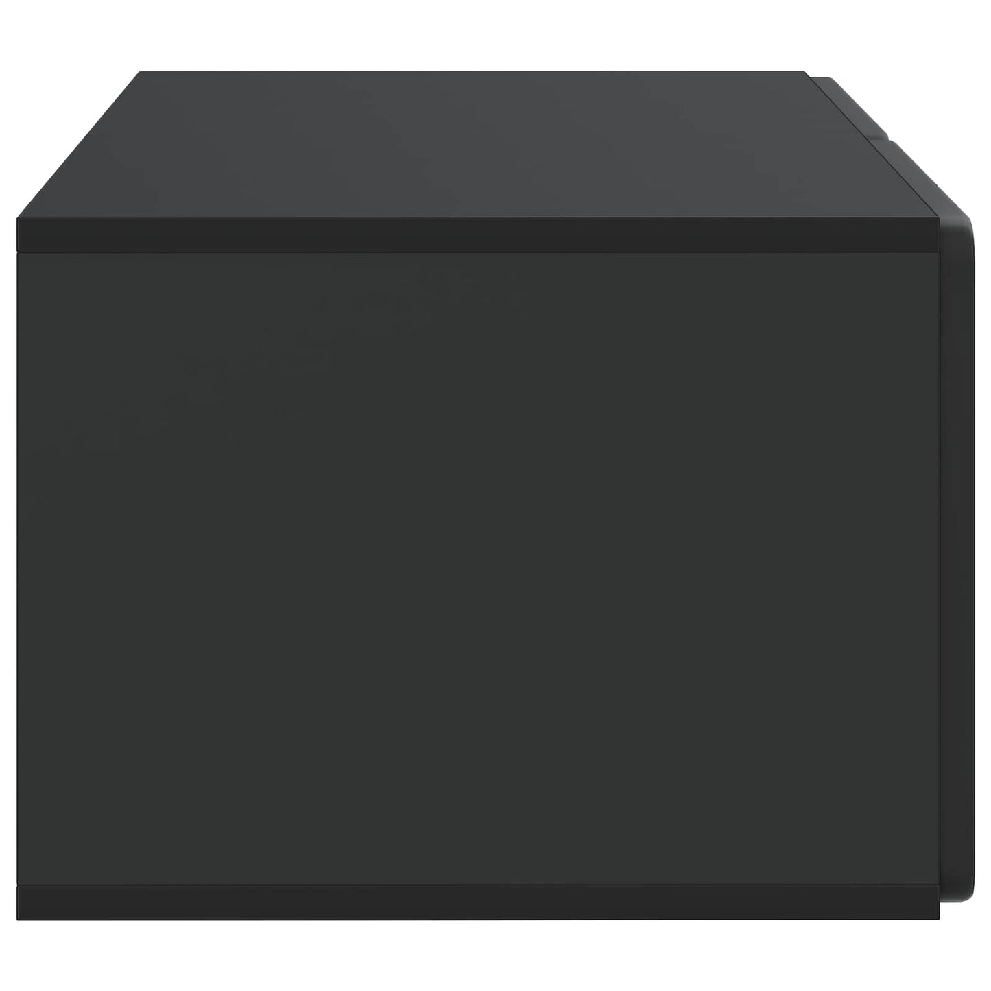 Wall-Mounted TV Cabinet 59.5 x 41 x 30 cm Black Engineered Wood