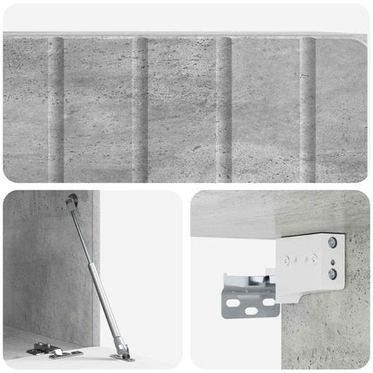 Wall-Mounted TV Cabinet 59.5 x 41 x 30 cm Concrete Grey