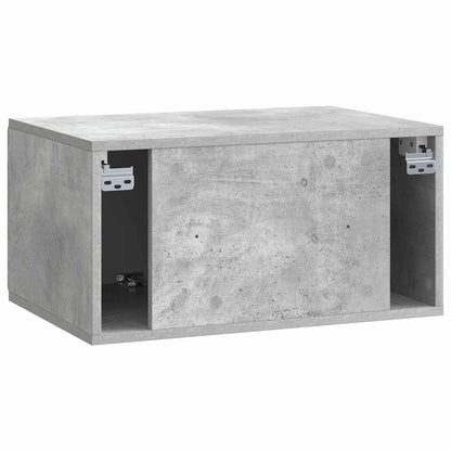 Wall-Mounted TV Cabinet 59.5 x 41 x 30 cm Concrete Grey