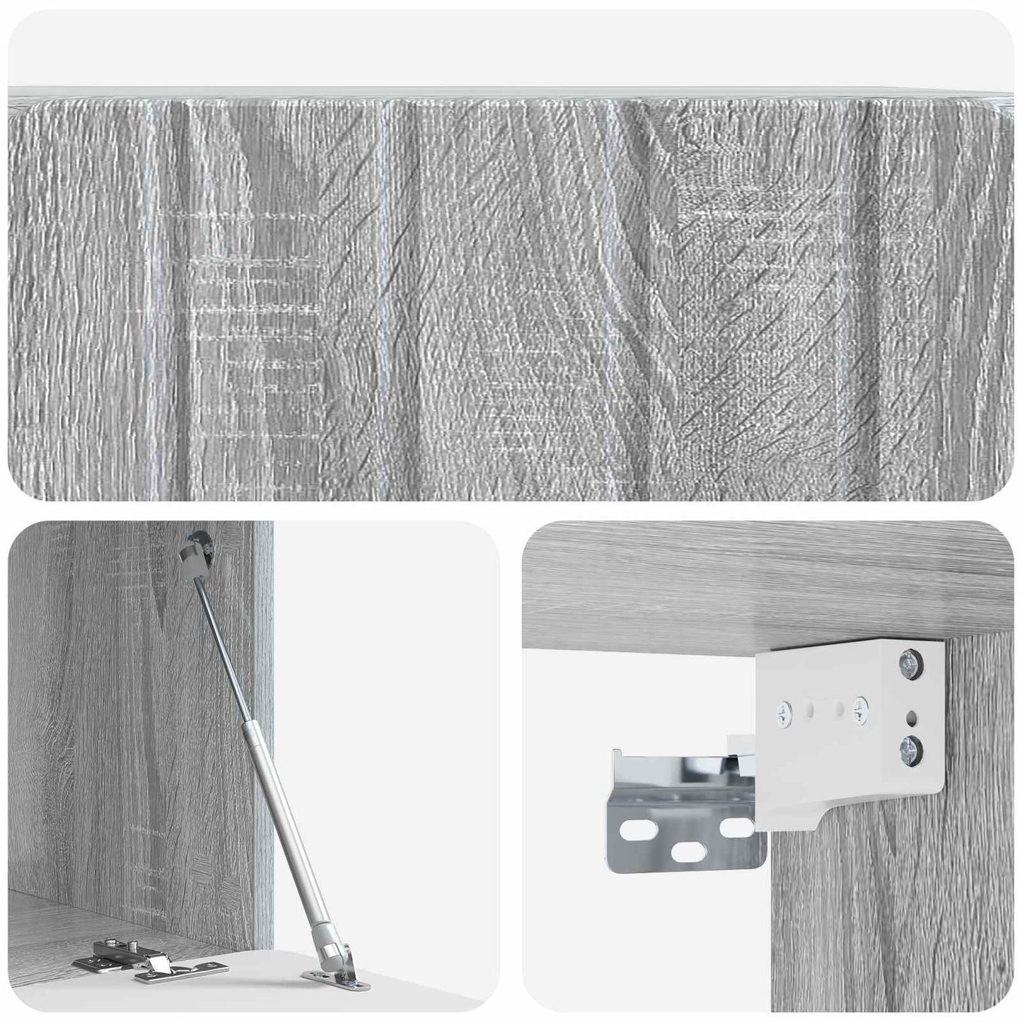 Wall-Mounted TV Cabinet 59.5 x 41 x 30 cm Grey Sonoma