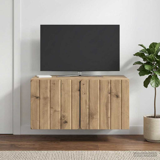 Wall-Mounted TV Cabinet 59.5 x 41 x 30 cm Artisan Oak