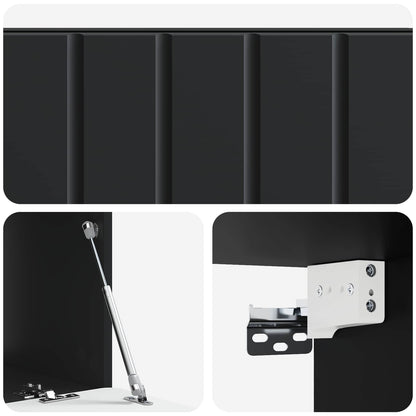 Wall-Mounted TV Cabinet 78.5 x 41 x 30 cm Black Engineered Wood