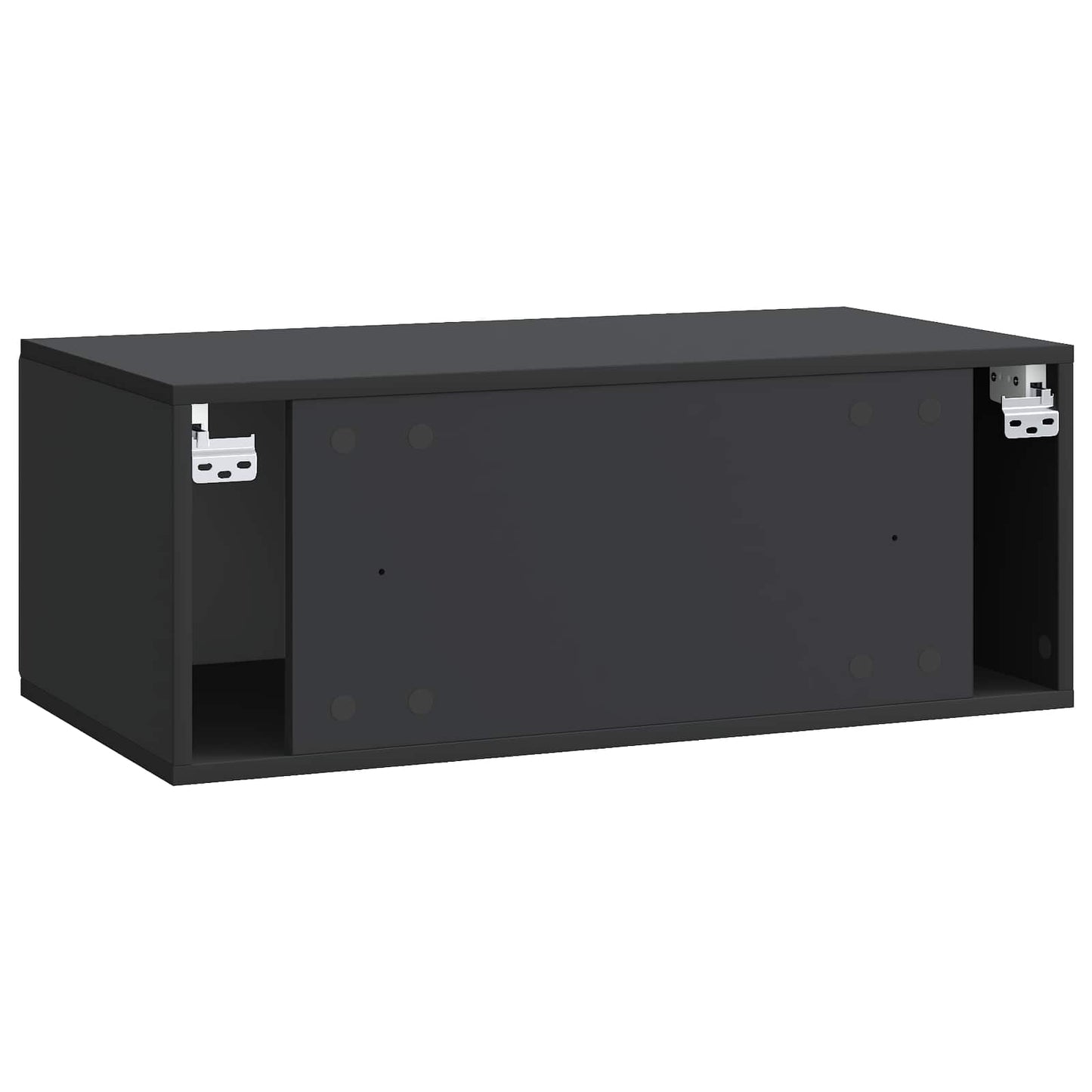 Wall-Mounted TV Cabinet 78.5 x 41 x 30 cm Black Engineered Wood