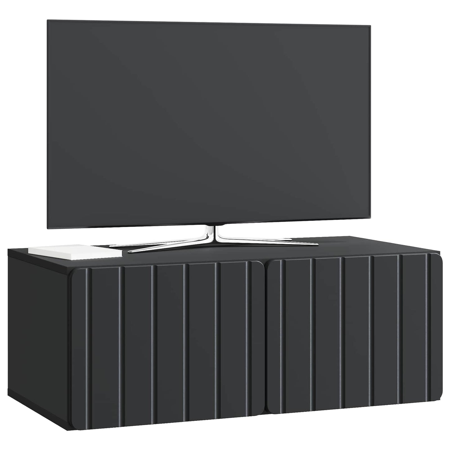 Wall-Mounted TV Cabinet 78.5 x 41 x 30 cm Black Engineered Wood
