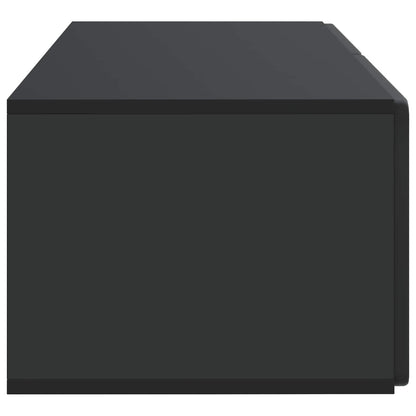 Wall-Mounted TV Cabinet 78.5 x 41 x 30 cm Black Engineered Wood