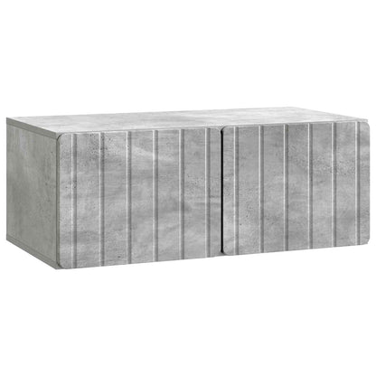 Wall-Mounted TV Cabinet 78.5 x 41 x 30 cm Concrete Grey