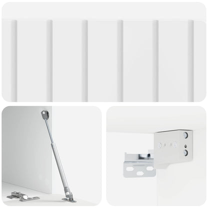 Wall-Mounted TV Cabinet 78.5 x 41 x 30 cm High Gloss White