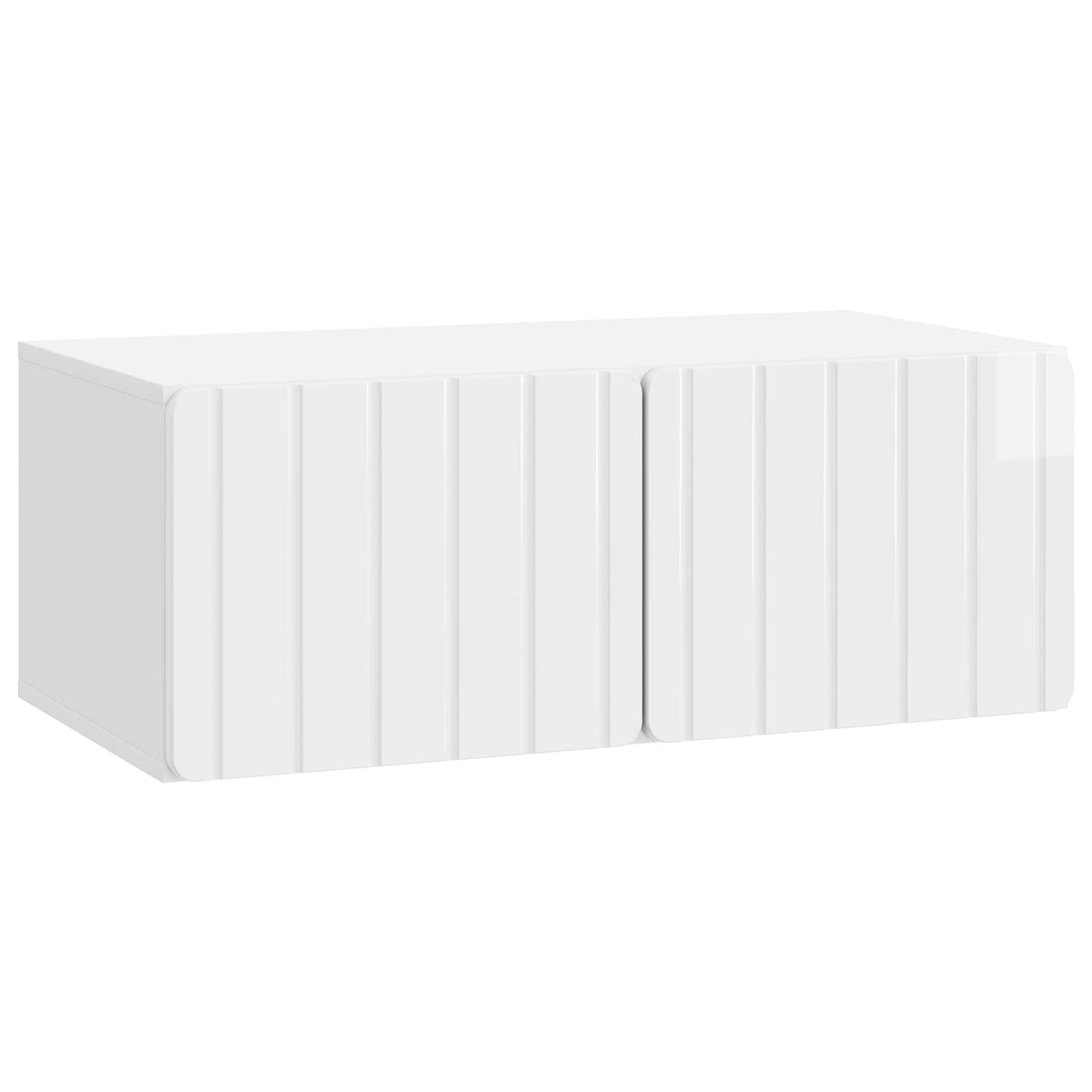 Wall-Mounted TV Cabinet 78.5 x 41 x 30 cm High Gloss White