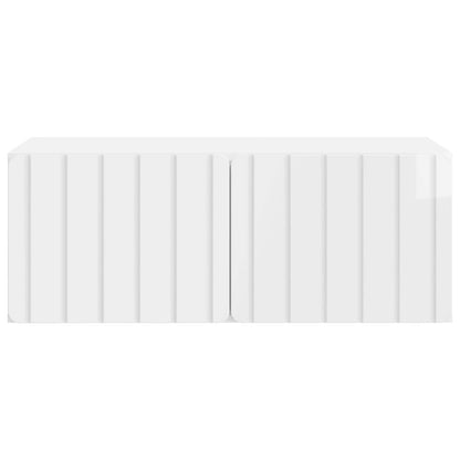Wall-Mounted TV Cabinet 78.5 x 41 x 30 cm High Gloss White