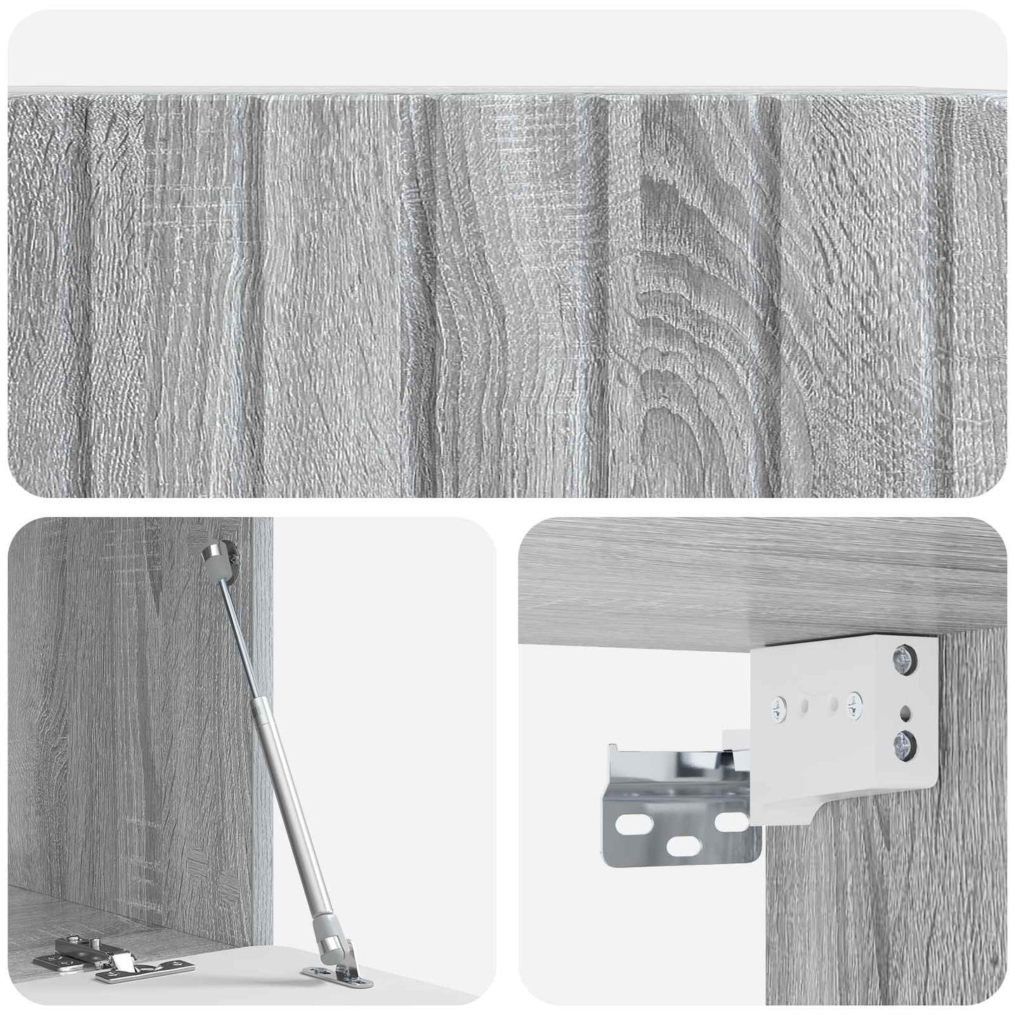 Wall-Mounted TV Cabinet 78.5 x 41 x 30 cm Grey Sonoma