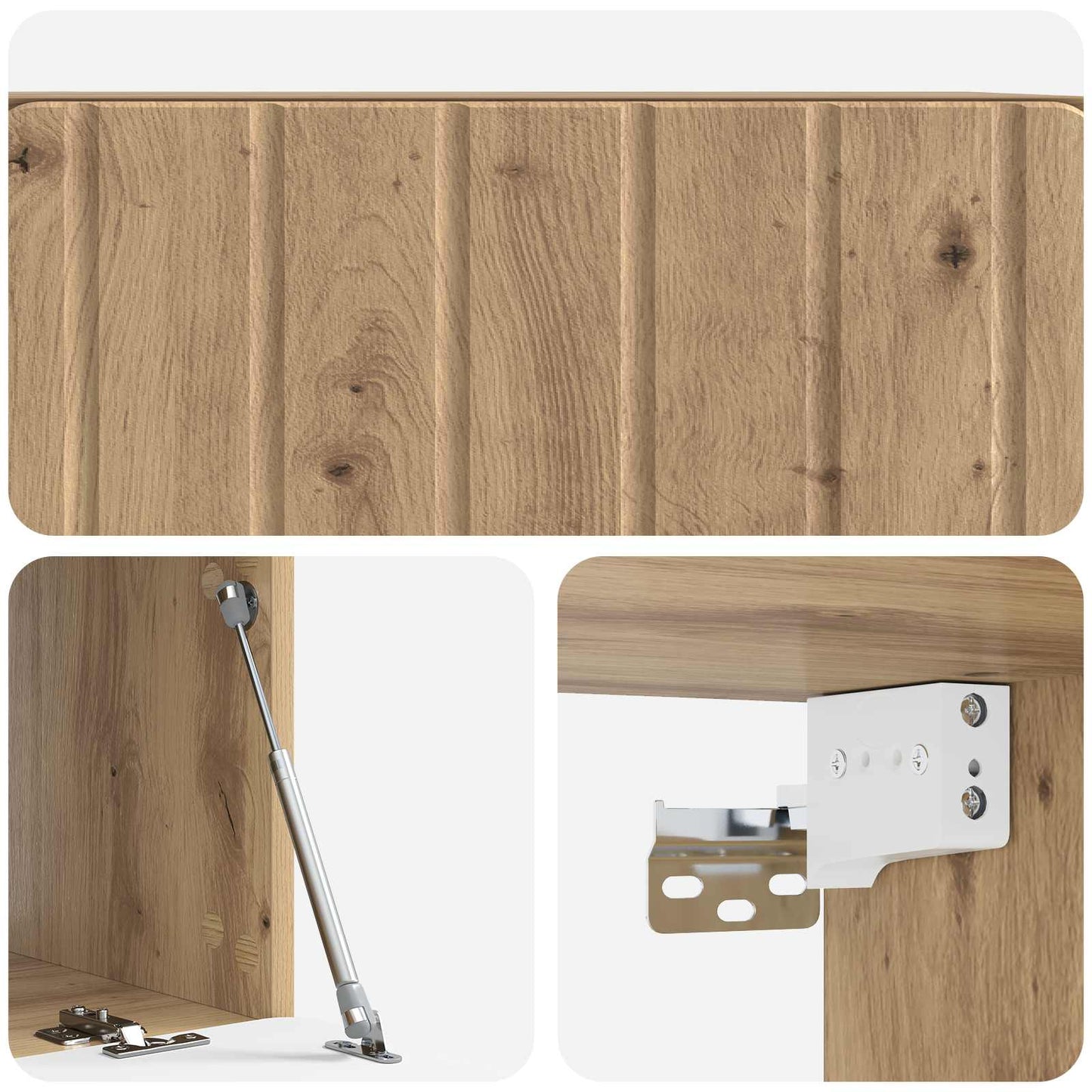 Wall-Mounted TV Cabinet 78.5 x 41 x 30 cm Artisan Oak