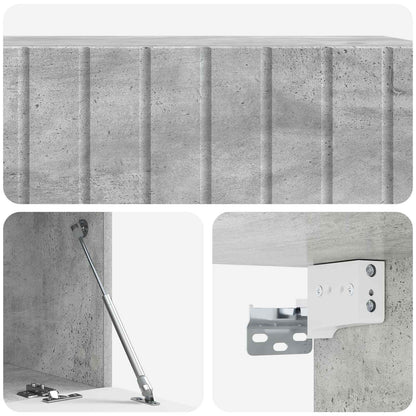Wall-Mounted TV Cabinet 98 x 41 x 30 cm Concrete Grey