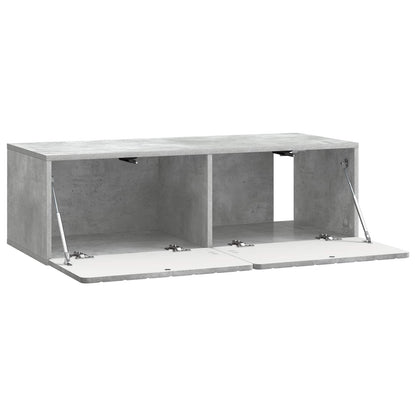Wall-Mounted TV Cabinet 98 x 41 x 30 cm Concrete Grey