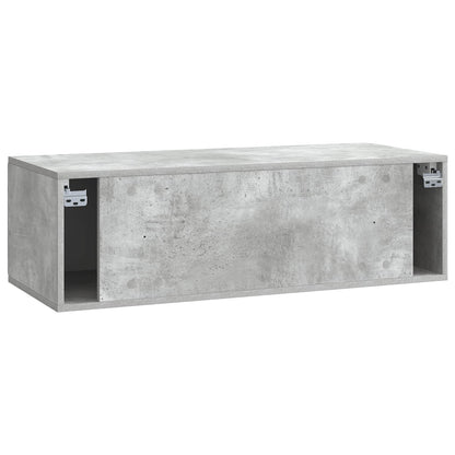 Wall-Mounted TV Cabinet 98 x 41 x 30 cm Concrete Grey