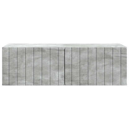 Wall-Mounted TV Cabinet 98 x 41 x 30 cm Concrete Grey