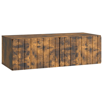 Wall-Mounted TV Cabinet 98 x 41 x 30 cm Smoked Oak
