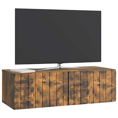 Wall-Mounted TV Cabinet 98 x 41 x 30 cm Smoked Oak