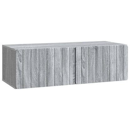 Wall-Mounted TV Cabinet 98 x 41 x 30 cm Grey Sonoma