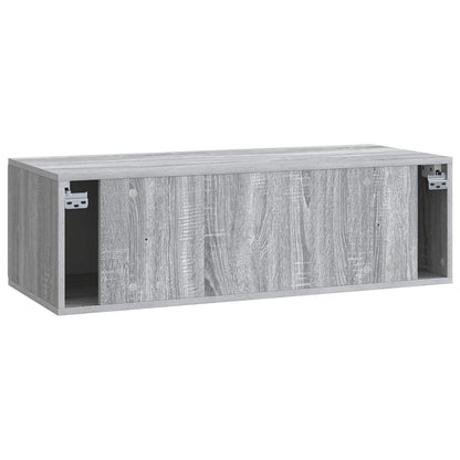 Wall-Mounted TV Cabinet 98 x 41 x 30 cm Grey Sonoma