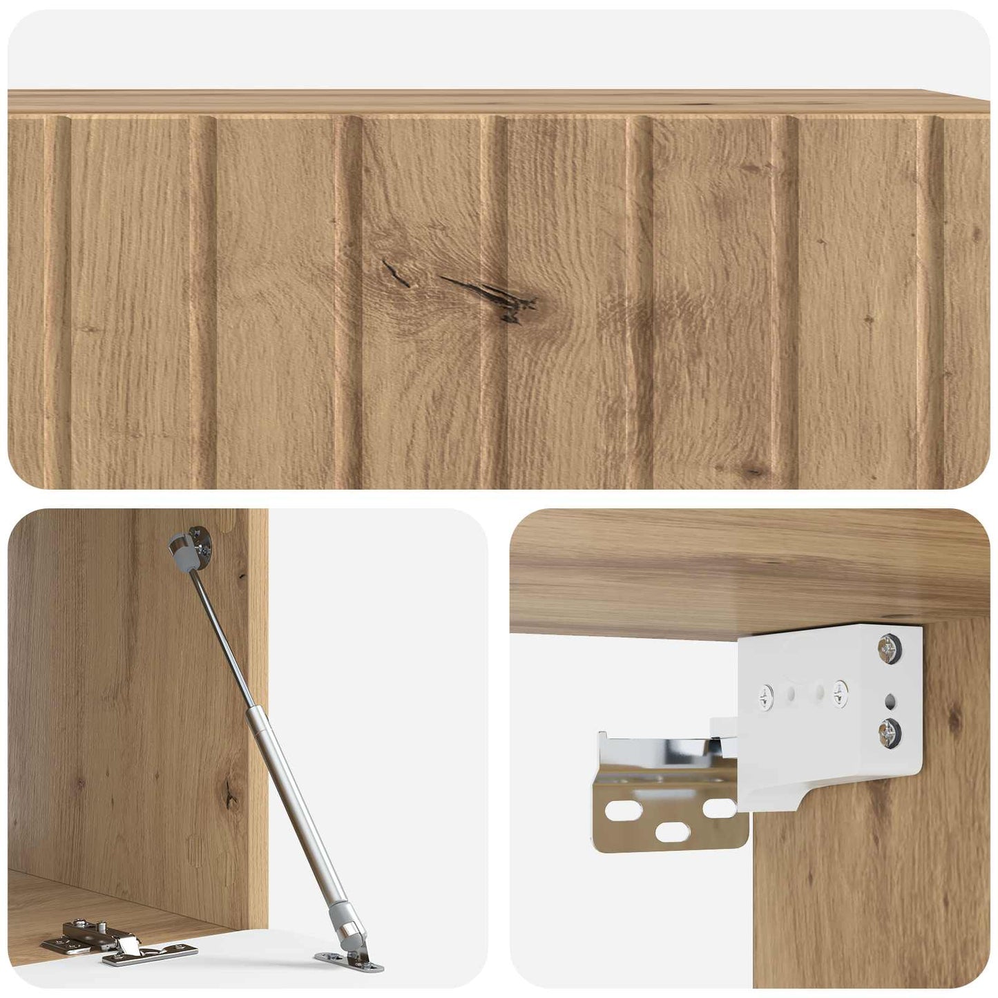 Wall-Mounted TV Cabinet 98 x 41 x 30 cm Artisan Oak