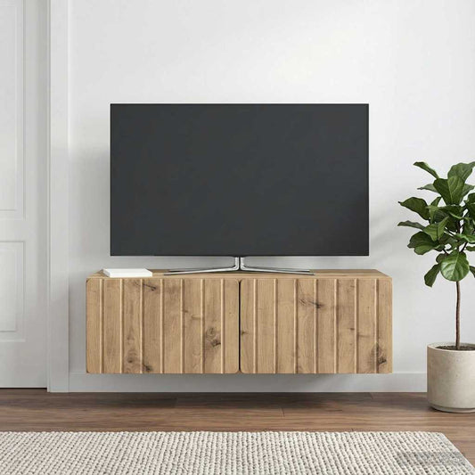 Wall-Mounted TV Cabinet 98 x 41 x 30 cm Artisan Oak