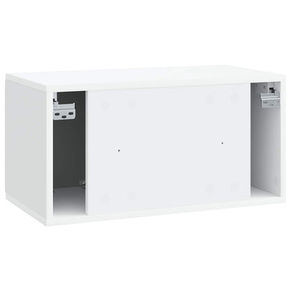 Wall-Mounted TV Cabinet 59.5 x 31 x 30 cm White Engineered Wood
