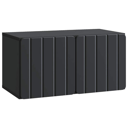 Wall-Mounted TV Cabinet 59.5 x 31 x 30 cm Black Engineered Wood