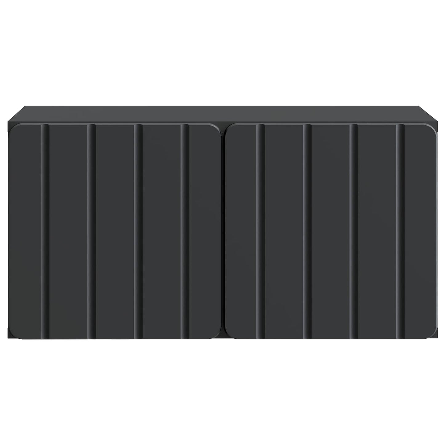 Wall-Mounted TV Cabinet 59.5 x 31 x 30 cm Black Engineered Wood