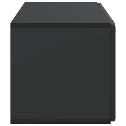Wall-Mounted TV Cabinet 59.5 x 31 x 30 cm Black Engineered Wood
