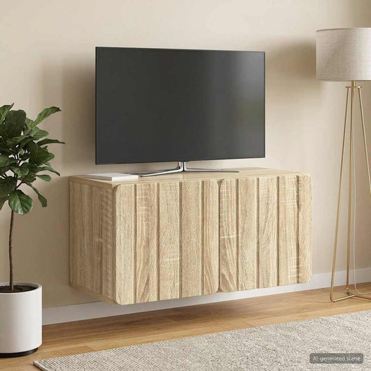 Wall-Mounted TV Cabinet 59.5 x 31 x 30 cm Sonoma Oak