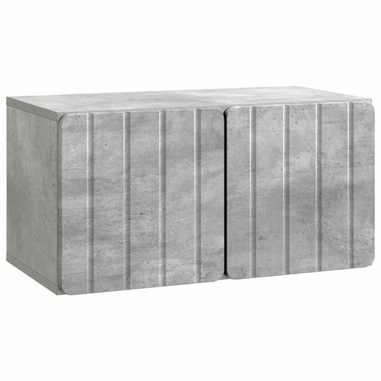 Wall-Mounted TV Cabinet 59.5 x 31 x 30 cm Concrete Grey