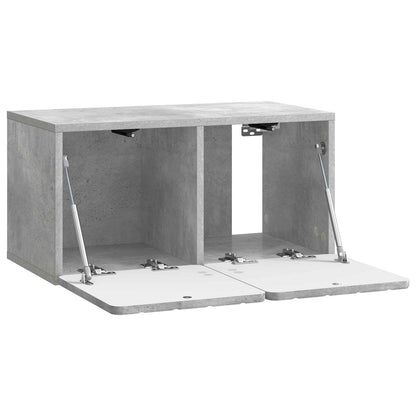 Wall-Mounted TV Cabinet 59.5 x 31 x 30 cm Concrete Grey