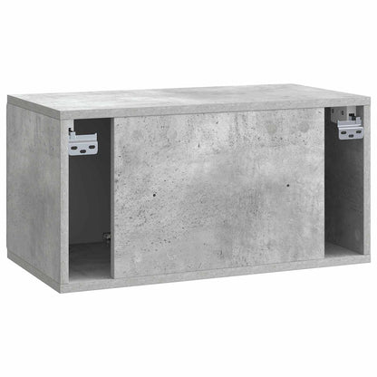 Wall-Mounted TV Cabinet 59.5 x 31 x 30 cm Concrete Grey