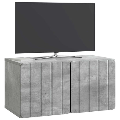 Wall-Mounted TV Cabinet 59.5 x 31 x 30 cm Concrete Grey