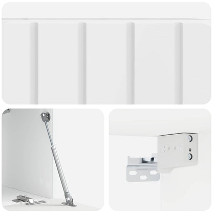 Wall-Mounted TV Cabinet 59.5 x 31 x 30 cm High Gloss White