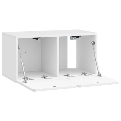 Wall-Mounted TV Cabinet 59.5 x 31 x 30 cm High Gloss White