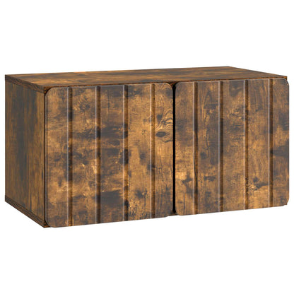 Wall-Mounted TV Cabinet 59.5 x 31 x 30 cm Smoked Oak