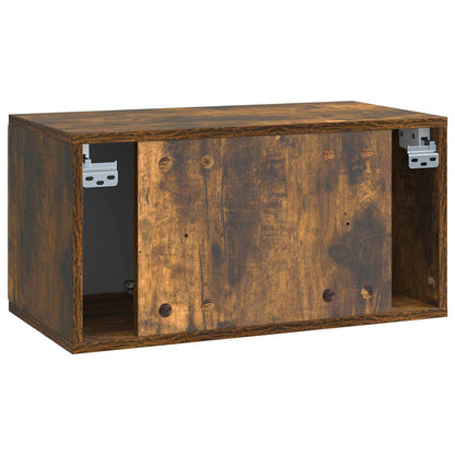 Wall-Mounted TV Cabinet 59.5 x 31 x 30 cm Smoked Oak
