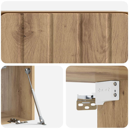 Wall-Mounted TV Cabinet 59.5 x 31 x 30 cm Artisan Oak