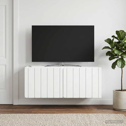 Wall-Mounted TV Cabinet 78.5 x 31 x 30 cm White Engineered Wood