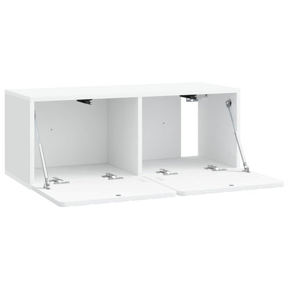 Wall-Mounted TV Cabinet 78.5 x 31 x 30 cm White Engineered Wood